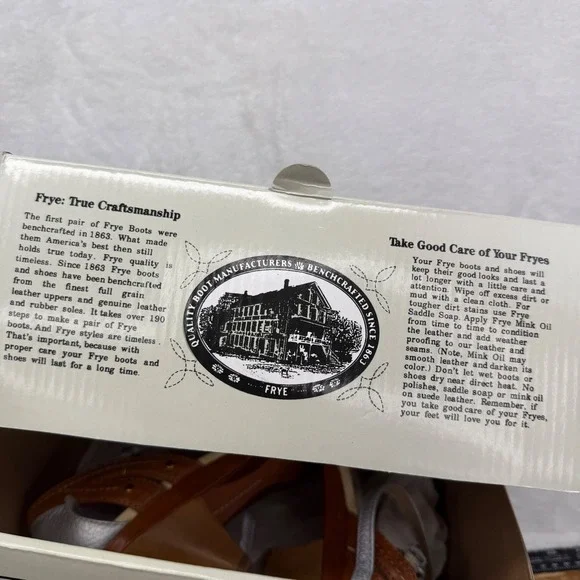 FRYE Agnes Woven Leather Silver Brown Peep Toe Heel Sandals Sz 6.5M MSRP $198 - Picture 3 of 10